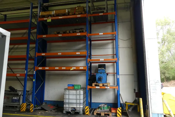 Schulte - Palettenregal, 2 Felder, ohne Inhalt Maße in cm ca. 130 x 110 x 600 / 270 x 110 x 600 / Fachlast: max. 4728 kg